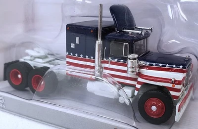 Brekina NEW HO 1/87 Scale Mack RS 700 Tractor Trailer Sleeper Cab Stars-Stripes - Image 1 of 3