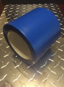 Nonabrasive Vinyl Aisle Floor Marking Safety Tape 4" x 108 ft (36 yds) Blue - Picture 1 of 3