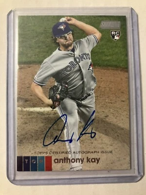 2020 Stadium Club #AAKA Anthony Kay RC Auto Blue Jays Topps ROOKIE - Image 1 of 2