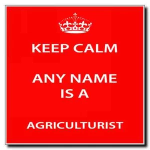 Agriculturist Personalised Keep Calm Coaster - Picture 1 of 1