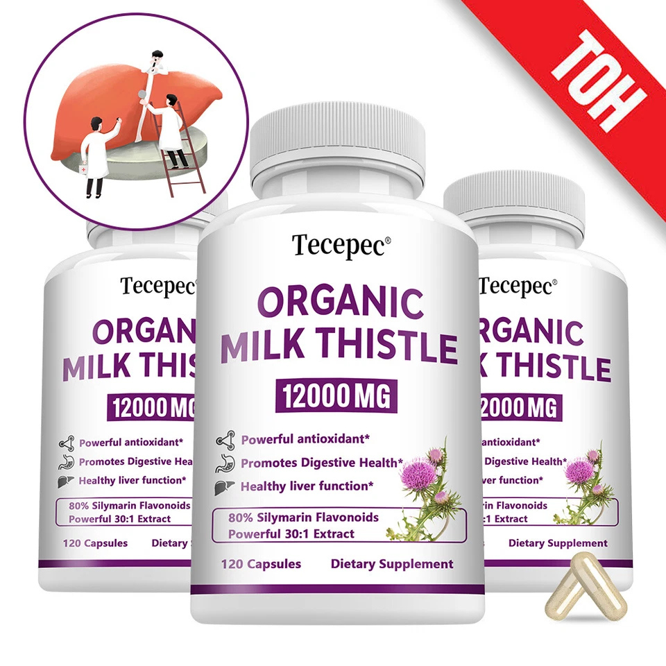 TECEPEC Leber-Entgiftungsreiniger – Enthält Mariendistel Für Eine Gesunde Verdauung
