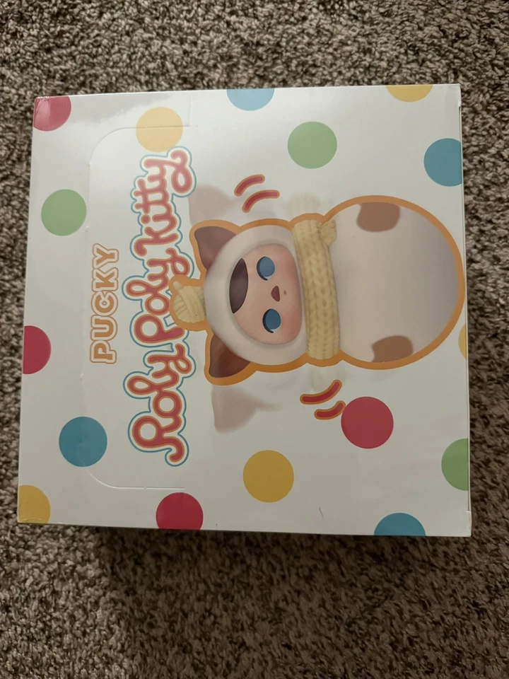 Figuras de la serie Roly-Poly Kitty POP MART PUCKY, 16 piezas figuras de caja ciega PUCKY, Ra Foto 1 de 4