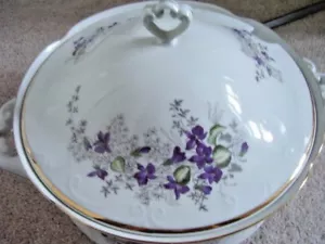 Chodziez made in Poland porcelain large tureen -bowl with cover - Picture 1 of 7