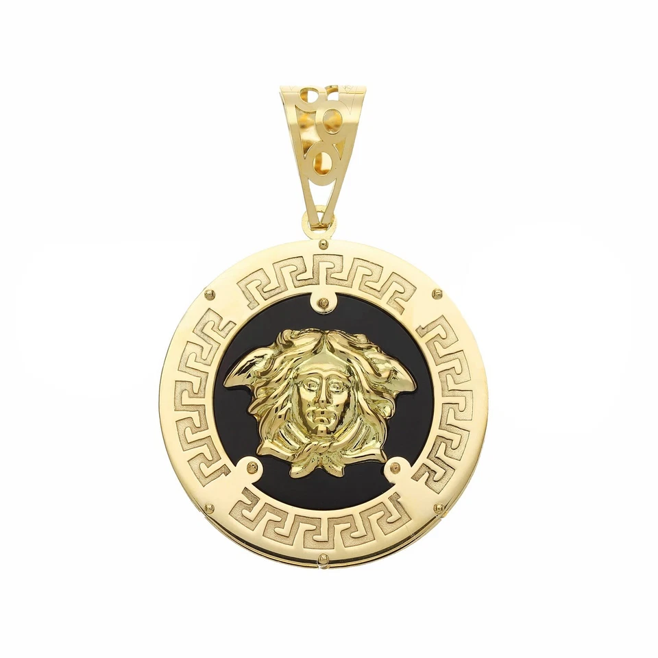 Pendentif tête de Méduse en or jaune 18 carats - Photo 1/1