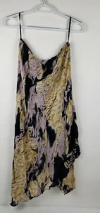 Kaktus Dress Spaghetti Strap Ruffle Multicolor Lined Womens Size S - Picture 1 of 9