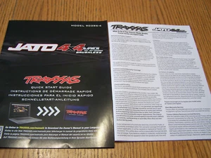 Fits Traxxas 90386-4 Jato 4x4 VXL Manual & Parts List Sheet Manuals - Picture 1 of 1