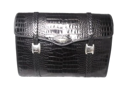 Brighton кожаный портфель атташе сумка крокодила выбитый Brighton для бизнеса сумка - Изображение 1 из 4