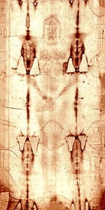LINCEUL DE TURIN imprimé sur tissu - identique à l'original ! 42"x89" - Photo 1 sur 2