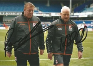 MIDDLESBROUGH: KEVIN BLACKWELL & RONNIE JEPSON SIGNED 6x4 ACTION PHOTO+COA - Picture 1 of 1