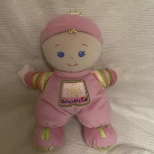 Fisher Price Brilliant Basics Babys erste Puppe rosa Plüsch Lovey Rassel 10 Zoll Spielzeug - Bild 1 von 3