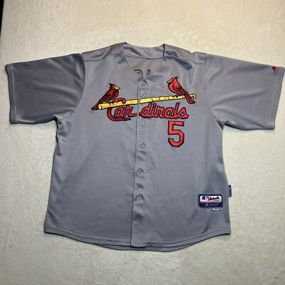 Camiseta deportiva de colección majestuosa auténtica de los Cardenales de San Luis Albert Pujols #5 para hombre 56 defectuosa Foto 1 de 4