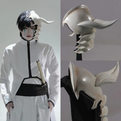 Anime BLEACH Ulquiorra Cifer Cosplay Helmet 1:1 Replica Wearable Mask GFRP Props - Image 1 of 4