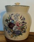 Home and Garden Party FLORAL Canister with Lid Made in USA 2003