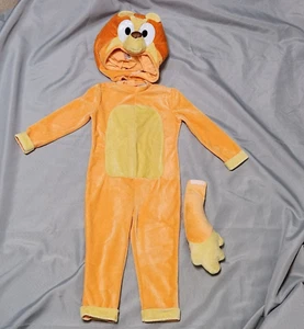 Costume Bingo Bluey Bambino Bambina Bambina 2T Rosso Tacco Coda Cosplay Spirito - Foto 1 di 14