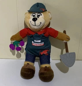 Bunnings Warehouse BREE Bear Plush Gardener - Flowers / Shovel VGC - Picture 1 of 5