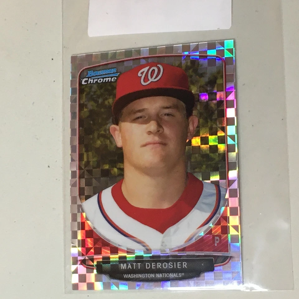 F53700 2013 Bowman Chrome Mini X-fractors #76 Matt Derosier Nationals /100 - Image 1 of 1