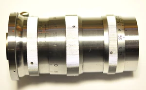 Nikon Nippon Kogaku Nikkor Q C 135mm f3.5 obiettivo telemetro come da foto. #2. - Foto 1 di 6