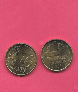 ANDORRA 2020 BANKFRISCH - BU UNC - POSTFRISCH 10 EURO CENT NEUE MÜNZE - Bild 1 von 1