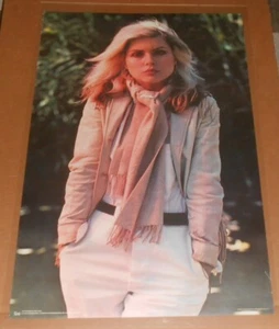 Blondie Original 1979 Poster 37x24.5 RARE Deborah Harry Debbie Scarf RARE - Picture 1 of 5