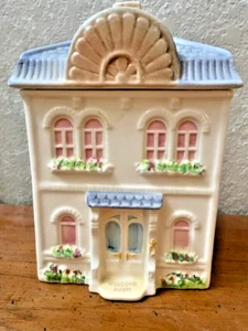 Vintage Avon Ceramic Townhouse Canister / Cookie Jar Free Shipping - Picture 1 of 7