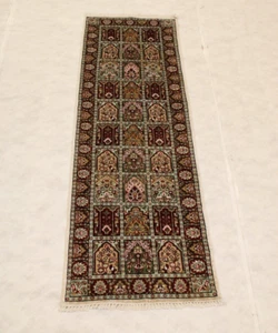 2'5" x 8'2" ft. Jammu Kashmir Vegetable Dye Hand Knotted Traditional Runner Rug - Picture 1 of 6