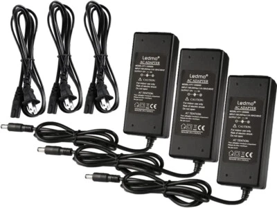 (3) Power Supply, Transformers,LED Adapter, 12V 5A 60 Watt Max AC 100-240V to DC - Image 1 of 4