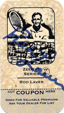 "GRAND SLAM" TENNIS CHAMPION ROD LAVER AUTOGRAPHED 2011 ZEE NUT CARD