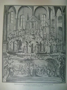 Art Celebration Of The New Year In Germany In The Eighteenth Century Bodenschatz - Picture 1 of 2