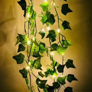 2-10M Ivy LED Garland Faux Vines LED String Light for Bedroom Garden Wall Decor. - Picture 1 of 22