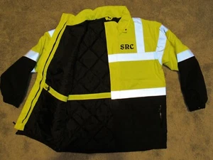 PORT AUTHORITY Safety COAT Mens LARGE Heavyweight Insulated ANSI 107 J799S Parka - Picture 1 of 10