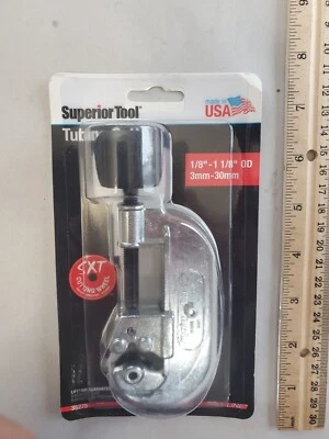 Superior Tool 35275 Aluminum Black/Silver Pipe Cutter 1/8 to 1-1/8 Dia. in. - Image 1 of 4
