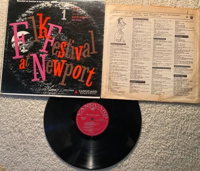 Folk Festival At Newport Vol.1 Pete Seeger Martha Schlamme Vanguard 9062 + Book - Image 1 of 4