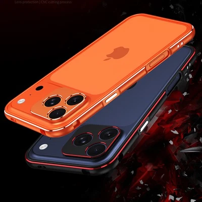 Funda protectora de cámara de metal a prueba de golpes para iPhone 17 Pro Max 16 15 14 13 Foto 1 de 4