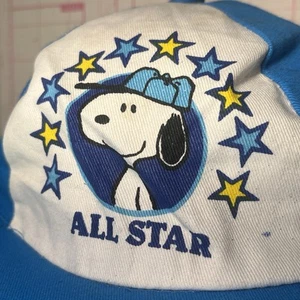 VTG Snoopy All Stars Baseball Kids Hat CAP Cotton United Feature Syndicate RARE - Picture 1 of 21