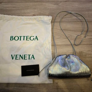BOTTEGA VENETA Schultertasche Silber Streifen Leder aus Japan - Bild 1 von 13