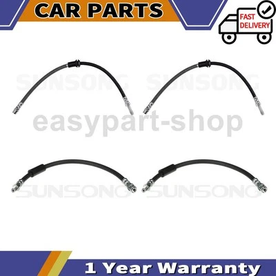 4 mangueras de línea de freno delanteras traseras Sunsong para Mercedes-Benz E350 2013 2015 2016 Foto 1 de 4