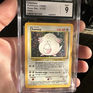 Pokemon Base Set Chansey CGC 9 MINT WOTC 1999 Spiel 3/102 - Bild 1 von 8