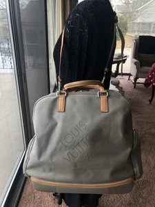 So Chic~~Louis Vuitton Damier Geant Bolso de Viaje/Carryon Gris Lona Cuero SHW - Imagen 1 de 22