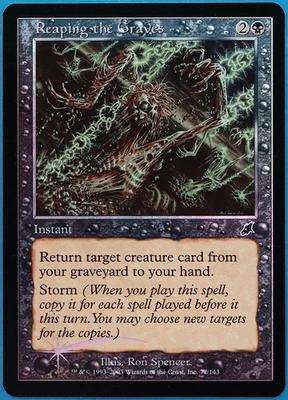 Reaping the Graves FOIL Scourge NM Black Common MAGIC CARD (ID# 500466) ABUGames - Image 1 of 2
