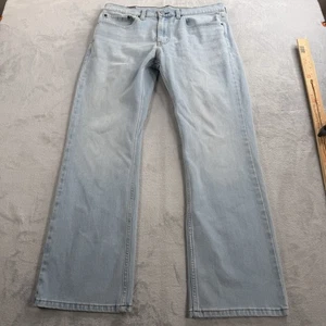 Levis 527 Jeans Herren 34x31 helle Waschung Denim blau Bootcut dunkle Waschung Arbeitskleidung - Bild 1 von 10