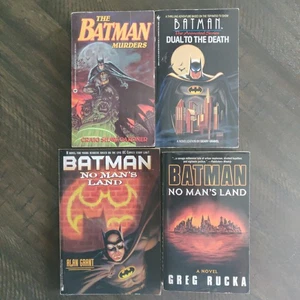 Batman Paperback Book Lot All First Prints Dual To The Death No Man's Land Grant - Picture 1 of 12