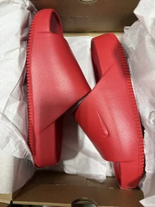 Nike Calm Slides Men’s Size 13 FD4116-600 University Red – Water-Friendly Foam - Picture 1 of 2