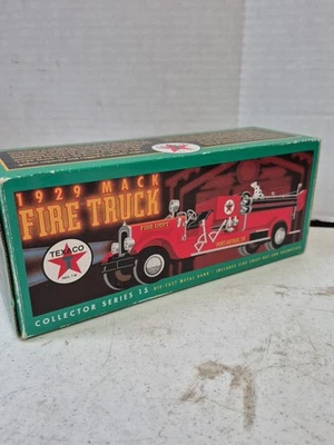 NEW 1929 Mack Fire Truck Bank Texaco Collector Series 15 - Image 1 of 4