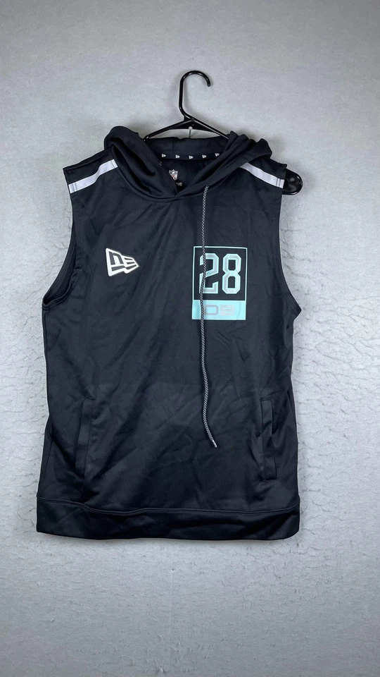 NFL Combine Camisa Para Hombres Grande Negra Sin Mangas Sudadera con Capucha NFL Fútbol Nueva Era Foto 1 de 4