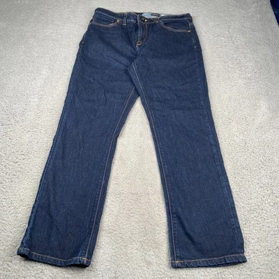 Volcom Solver Jeans Mens 32x29 Blue Modern Straight Fit Dark Wash Denim - Image 1 of 4