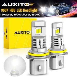 AUXITO HB5 9007 LED Headlight Hi/Lo Beam Canbus 6500K White Super Bright 80000LM - Picture 1 of 10