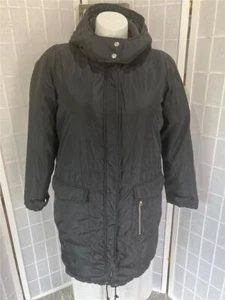 Women's Beverley Hills Polo Club XL Deep Black Zip Up Puffer Coat - Picture 1 of 11
