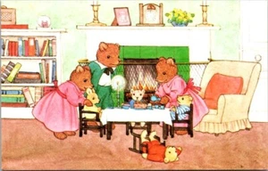 Margaret Tempest Medici Society The Teddy Bears' Tea Party Postcard - Picture 1 of 2