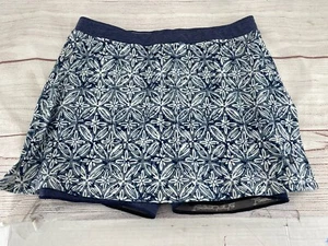 She Beest Women’s Tennis Golf Skort Blue Multicolored Size XL Made In USA - Picture 1 of 8