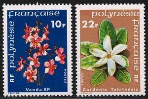 French Polynesia 1978-79 VF Mint Hinged Stamp Scott # 300,303 CV 2.85 $ - Picture 1 of 2